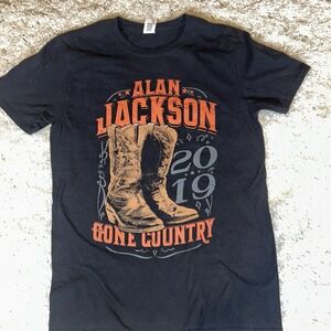 Alan Jackson 2019 gone country black medium T-shirt Country Music Who I Am